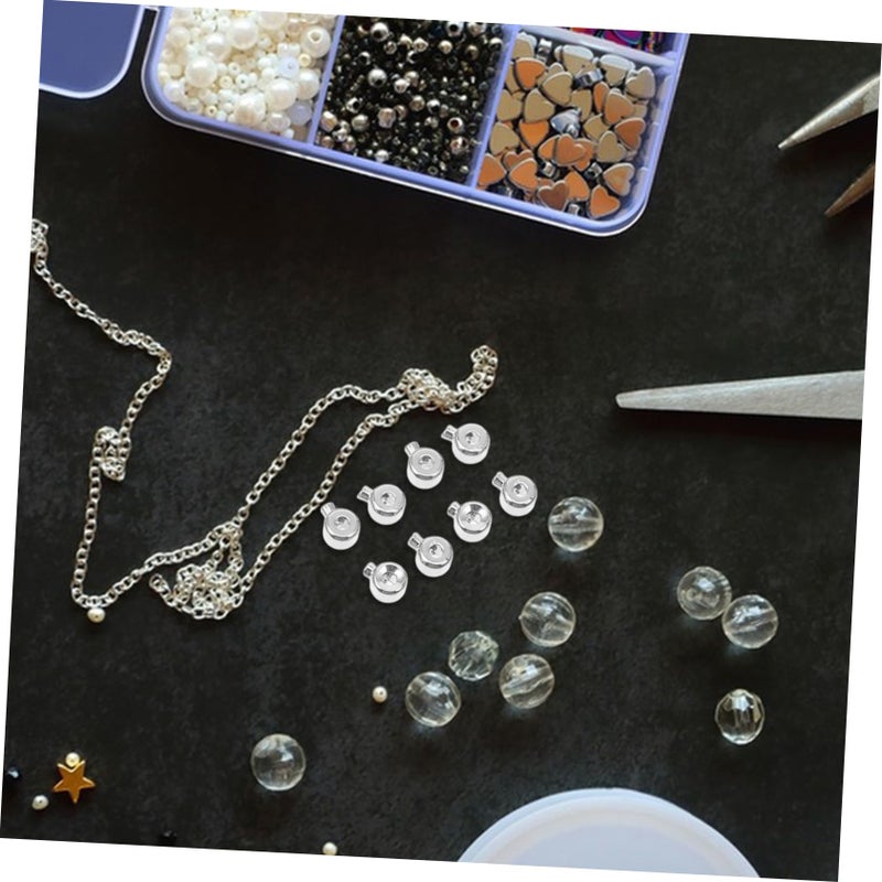 30Pcs Silver Crimp Beads For Jewelry Making Bracelets Necklaces Craft Supplies - Image 5