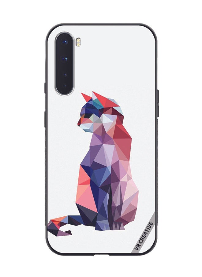 Protective Case Cover For OnePlus Nord Cat Design Multicolour