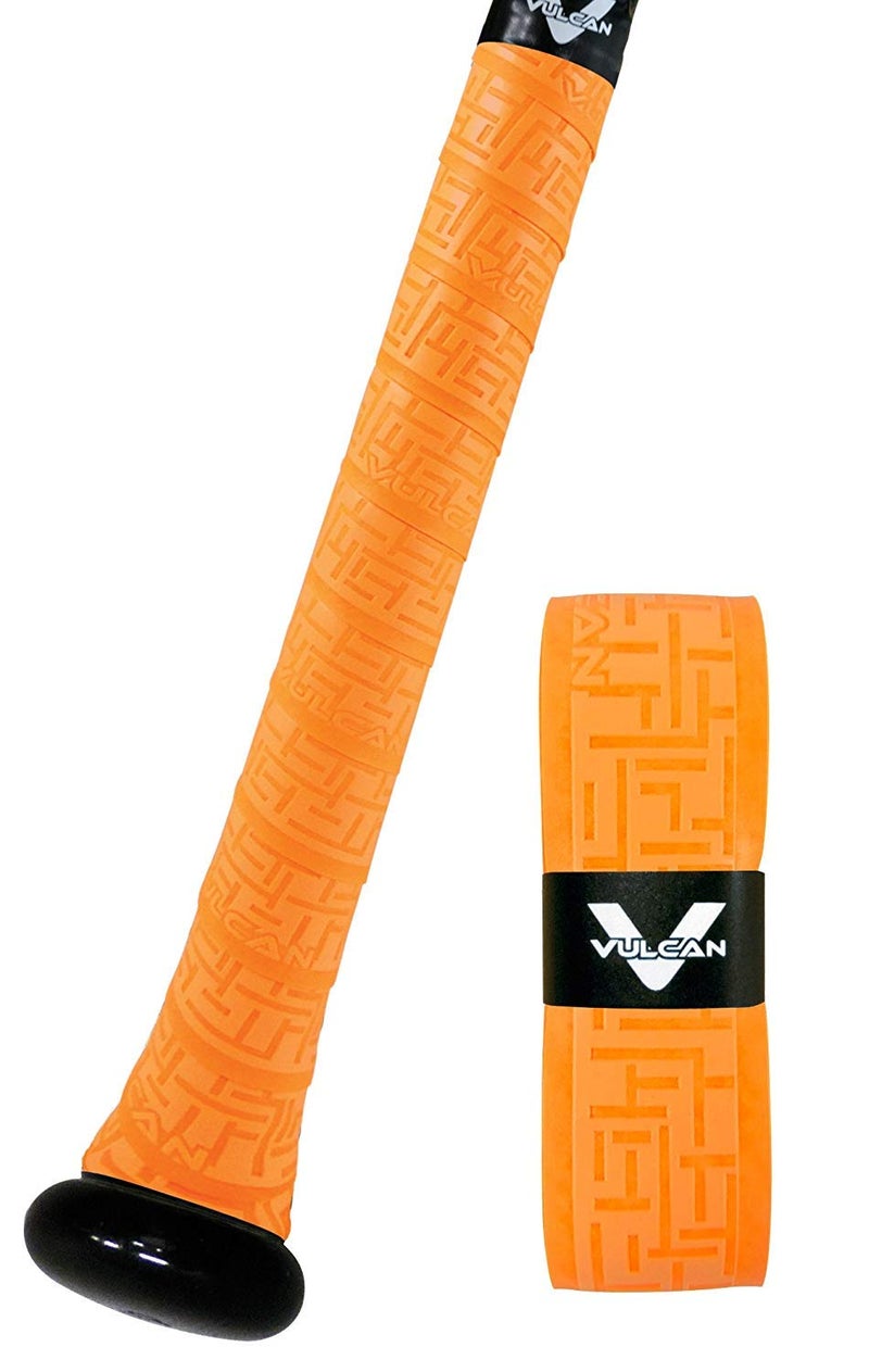 Vulcan 050mm Bat Grip BaseballSoftball Optic Orange - Image 2