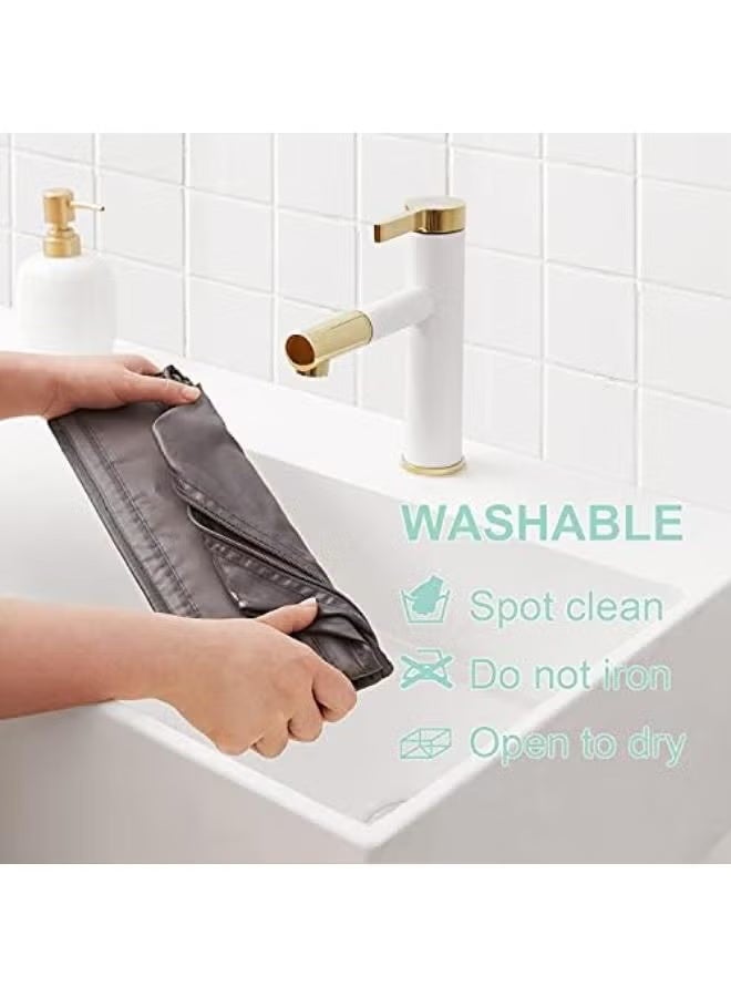 فواصل تنظيم الأدراج وصناديق تخزين الملابس الداخلية وحمالة الصدر والجوارب والملابس الداخلية (رمادي) - Image 4