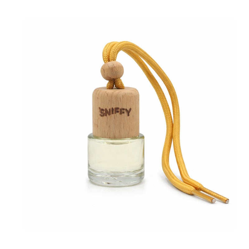 Sniffy New Car Car Hanging Air Freshener Perfume Diffuser, Long Lasting New Car Fragrance Oil, Wooden Cap Glass Bottle Deodorizer, Non Toxic Alcohol Free, Spill Proof Rear View Mirror Hanging, Car Interior Odor Eliminator for Home Office - Image 5