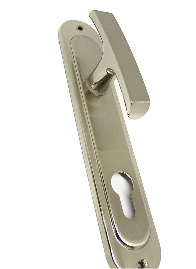 (Apartment door lock) Silver apartment door bolt chain + Silver apartment door handle + Apartment door lock 3 keys  - Image 2