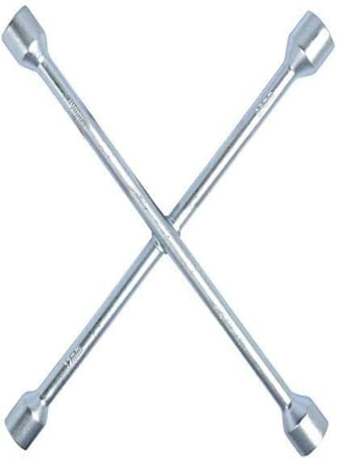 Delopik 4 Way Car Wheel Screws Wrench Brace Spanner - Image 1