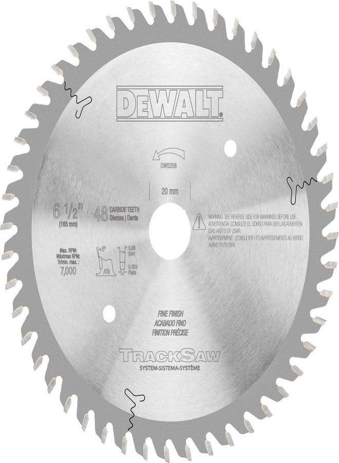 DEWALT Tracksaw Blade, Ultra Fine Finishing, 48-Tooth, 6-1/2-Inch (DW5258) - Image 4