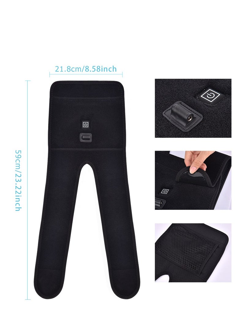 Generic Heating Knee Pad Electric Heated Warm Legs Brace Wrap   Adjustable Heated Knee Massager for Knee Fatigue   3 Adjustable Temperature Knee Warmer Sleeve for Physiotherapy Rehabilitation - Image 5