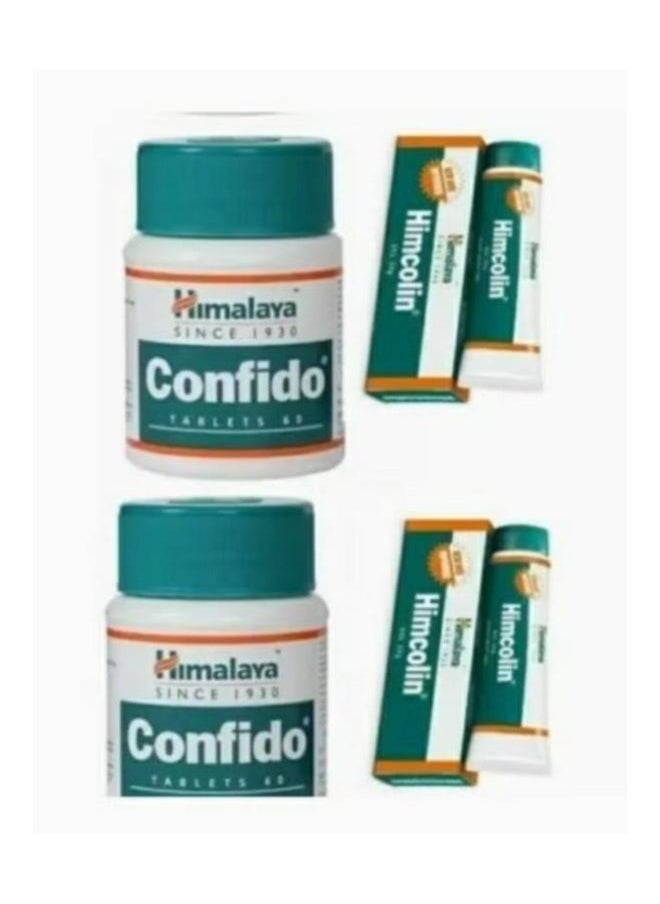 himalaya store - Two boxes of Confid 60 tablets + 2 hemocoline gel 30 grams - Image 1