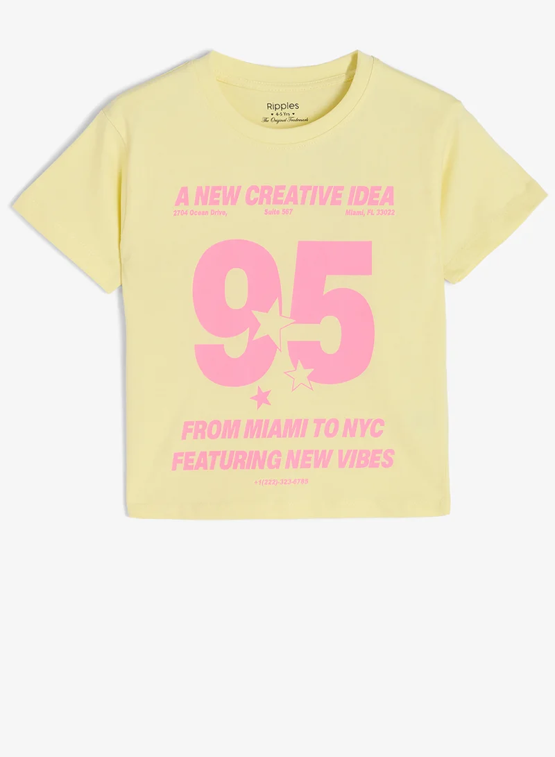 ريبلز مع نمشي Girls Drop Shoulder T-shirt