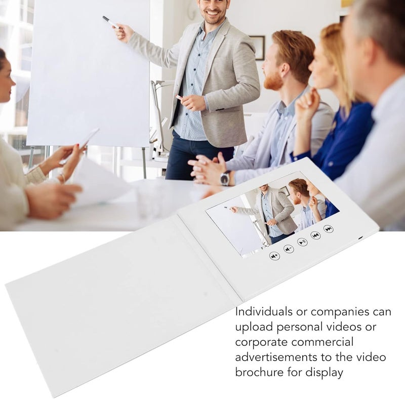 Luocute Video Greeting Card, 720P Support Pictures and Video LCD Screen Custom Personalized Digital Brochures for Wedding, Business Events, Christmas (7 Inch 1500mAh Li Ion Battery) - Image 4