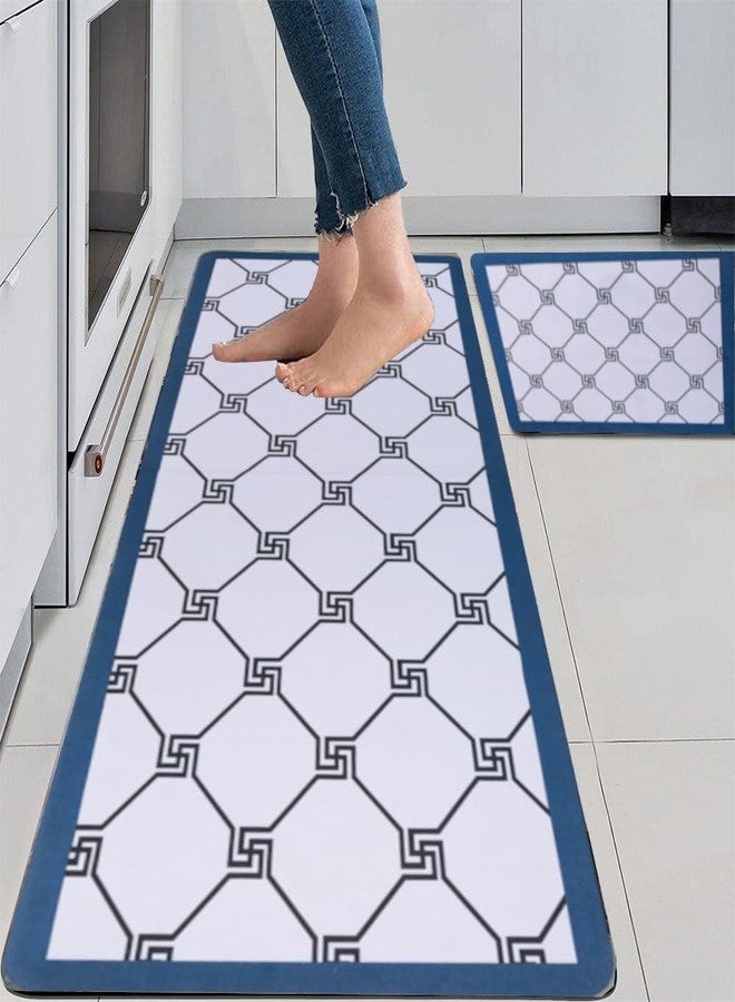 proxin 2 Pcs Kitchen Mats, Waterproof Memory Foam Kitchen Rugs, Standing Desk Mat Floor Mats, Comfort Runner Rug Carpets for Kitchen Floor, Sink - (120 * 40 cm, 40 * 60 cm) - Image 1