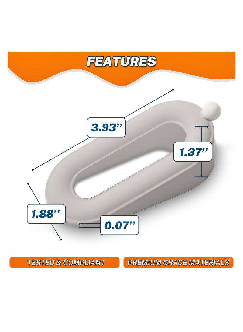 دعامات أبواب مطاطية قوية - وتد أمان للسجاد والخرسانة والبلاط - تصميم خشبي متين من اللينوليوم - أدوات جمالية للمكتب والمنزل (عبوة من 3) - Image 4