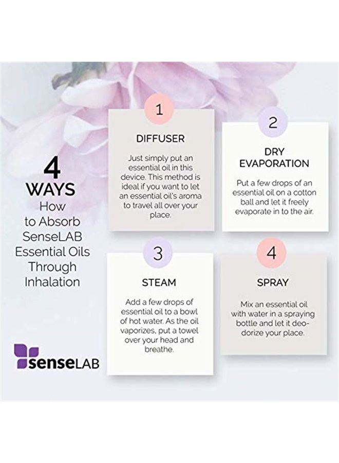 SenseLAB Rose Essential Oils - 100% Pure Extract Rose Oil - Therapeutic Grade Rose Essential Oil - Relaxing and Soothing Rose Damascena Oil - Skin Care Oil - Massage Oil - Aceite de Rosa (10 ml) - Image 3