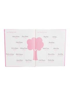 pearhead Little Blossoms By Pearhead Welcome Sweet Baby Memory Book With Clean Touch Baby Safe Ink Pad Pink  - Image 5