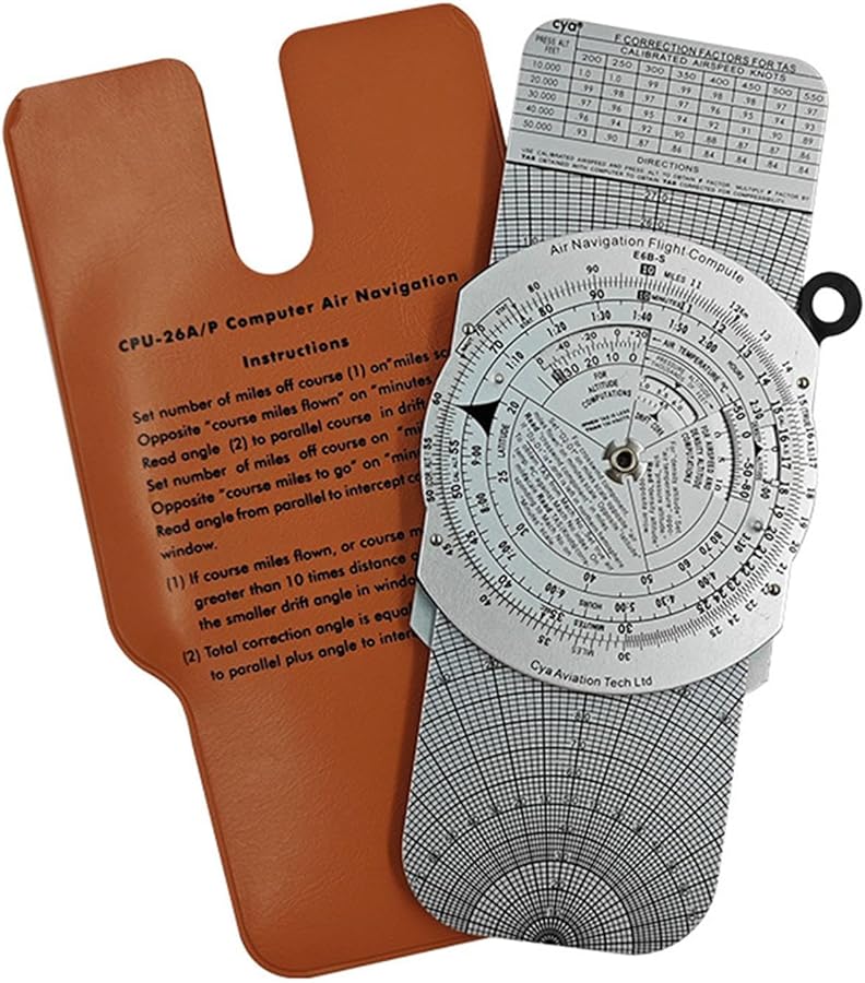 Flight Navigation Slide Rule Calculator for Aviation Simulation Training Mini Size - Image 3