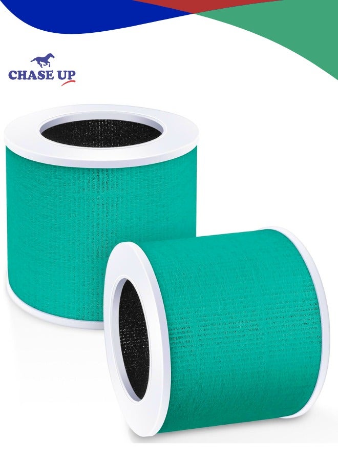 Chase Up 2 Pack Core Mini Replacement Filter Compatible with Core Mini Air Purifier, 3-in-1 H13 Grade True HEPA & Activated Carbon Filter, Compared to Part #Core Mini-RF (Green) - Image 1