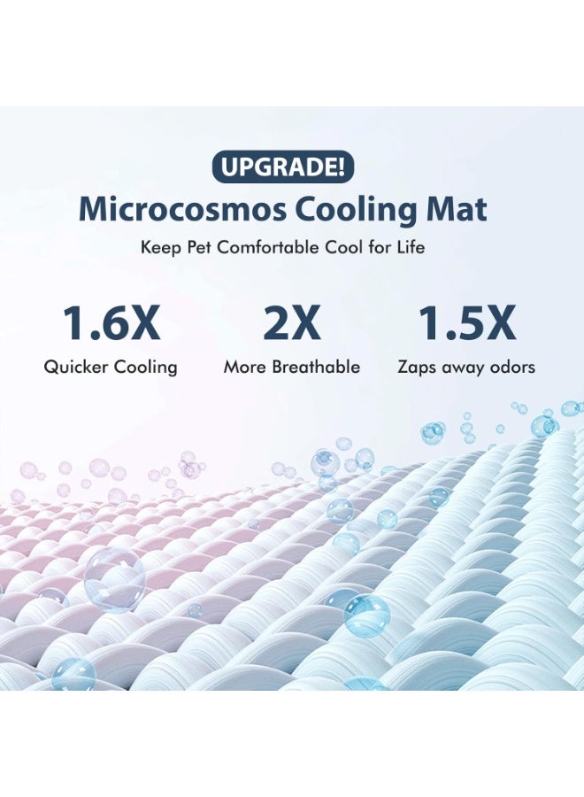 سجادة تبريد صيفية (40x28 إنش) ماصة للماء - آمنة للأطفال والحيوانات (أزرق) - Image 3