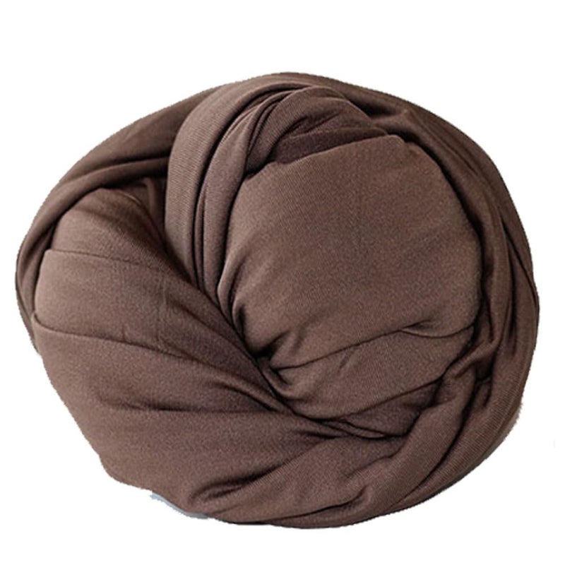 BabyMoon Baby Wrap Photography Props Stretch Without Wrinkle, Anti-Pilling, Breathable Blanket Swaddle Wrap | Grey & Brown - Image 2