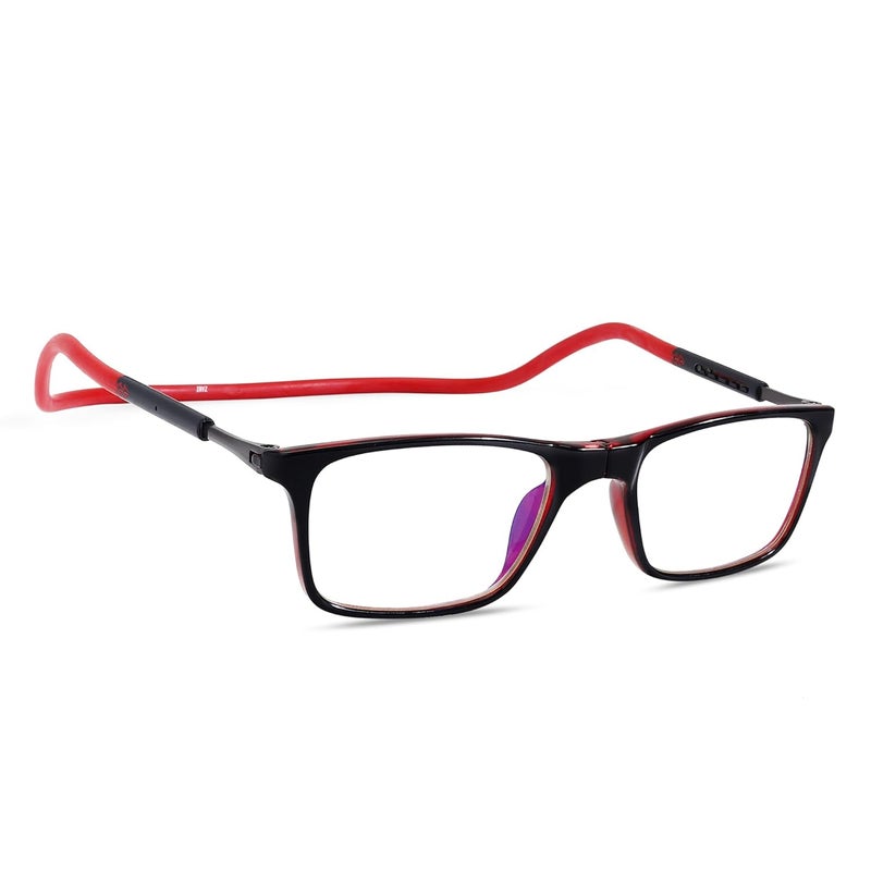 IRYZ EYEWEAR Magnetic Detachable Square Spectacles for Men & Women | Medium Size | Zero Power | Dummy Lens | Trendy Design, Comfortable Fit - Image 1