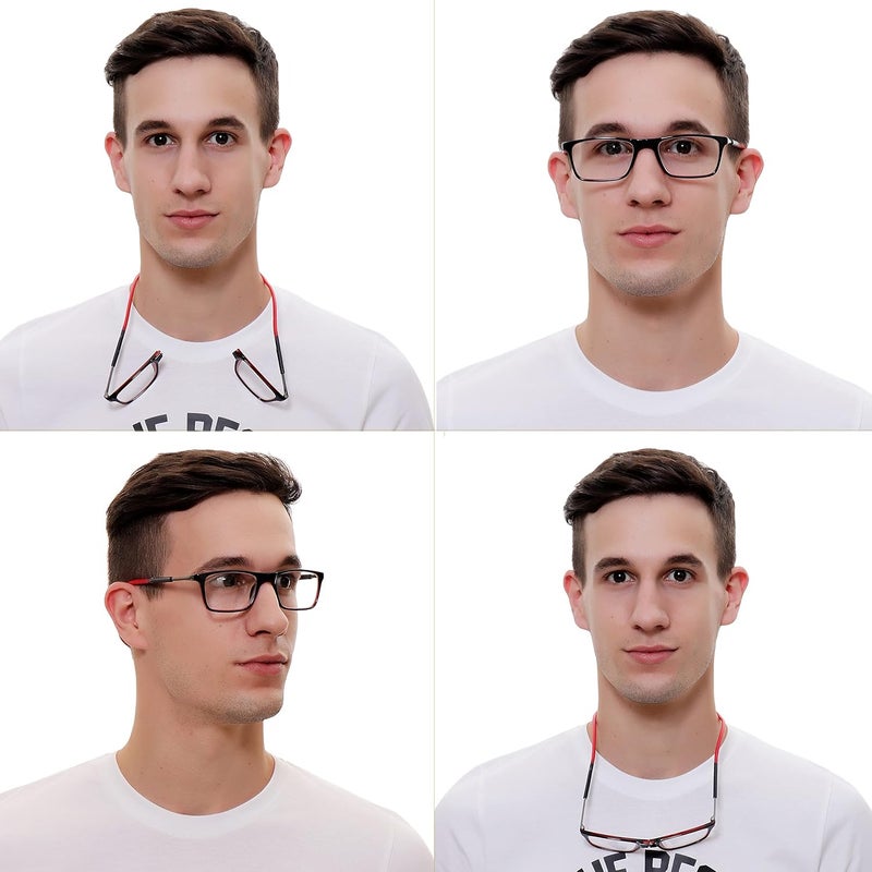 IRYZ EYEWEAR Magnetic Detachable Square Spectacles for Men & Women | Medium Size | Zero Power | Dummy Lens | Trendy Design, Comfortable Fit - Image 5