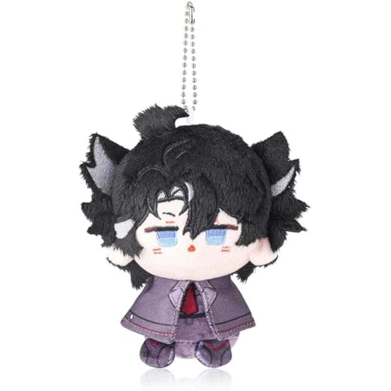 حلقة مفاتيح مخملية بتصميم لعبة جينشين امباكت من يو تي اي اي اتش دي، شخصيات لطيفة قابلة للتجميع مقاس 10 سم - حجم صغير للحقائب والمفاتيح للمعجبين (ريوثسلي) - Image 1