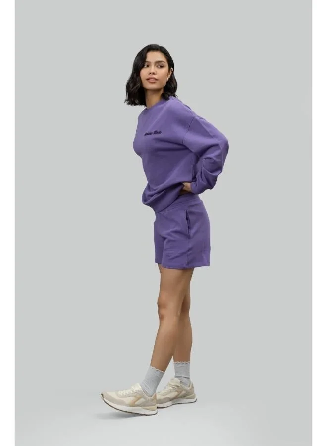 NeceSera Airplane Mode Terry Shorts Lounge Set