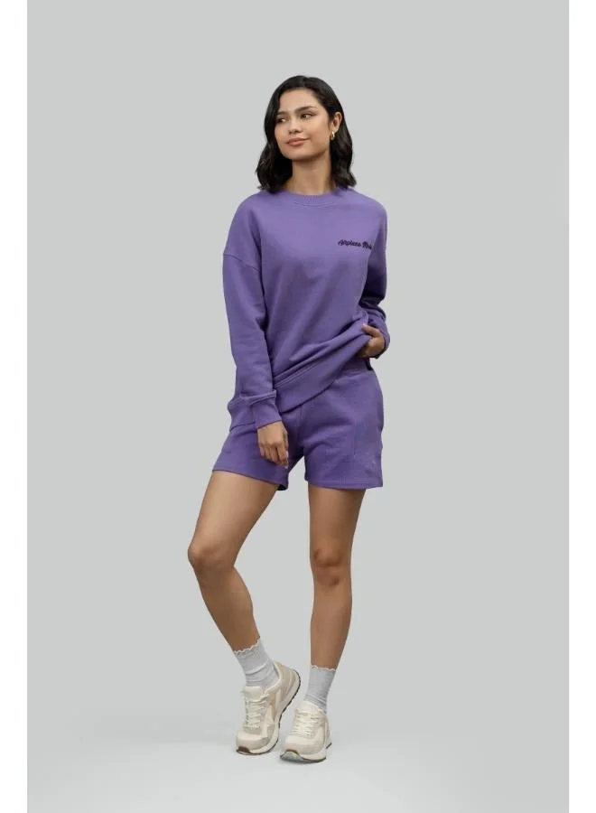 NeceSera Airplane Mode Terry Shorts Lounge Set