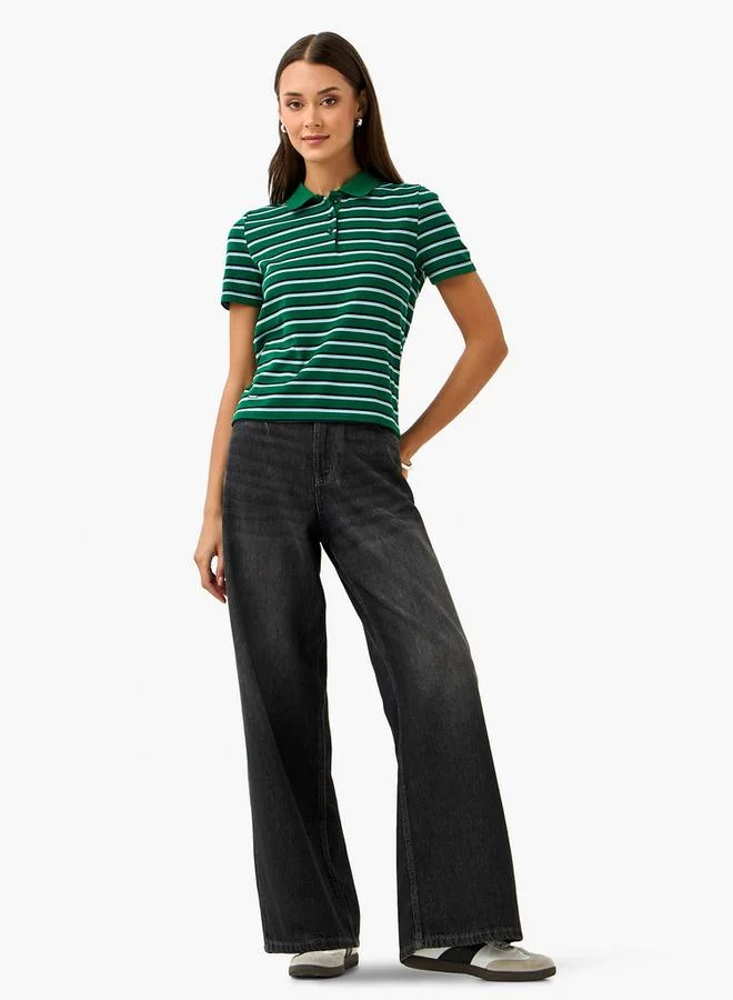 Lee Cooper Lee Cooper Striped Polo Cotton T-shirt