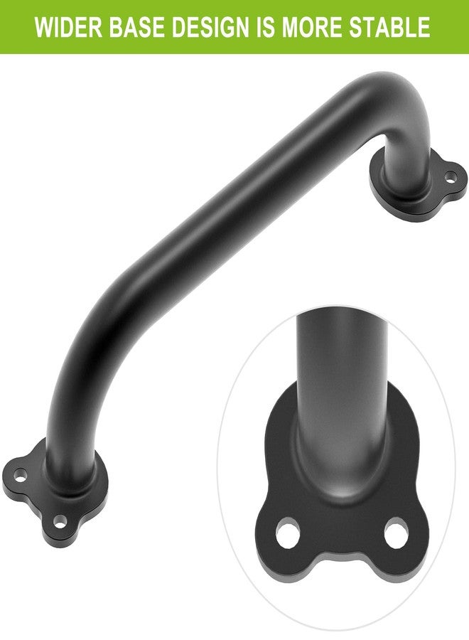 Dolibest 6 Pack 12-Inch Safety Handle, Metal Safety Playground Handles,Sturdy Playground Handle Bars & Wider Base Design, Playset Handles for Climbing Frame, Treehouse, Swing Set Accessories-Black - Image 2