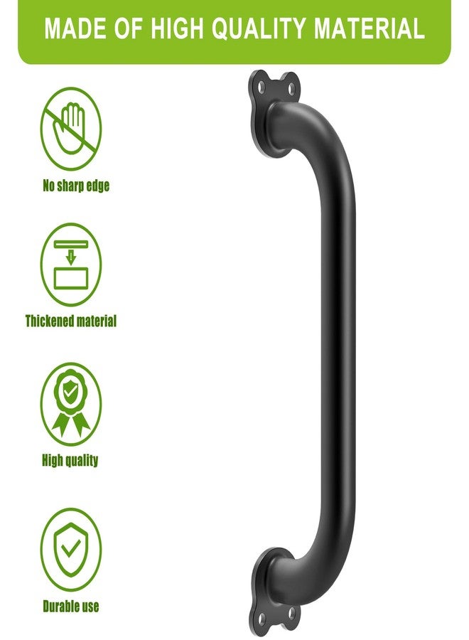 Dolibest 6 Pack 12-Inch Safety Handle, Metal Safety Playground Handles,Sturdy Playground Handle Bars & Wider Base Design, Playset Handles for Climbing Frame, Treehouse, Swing Set Accessories-Black - Image 3
