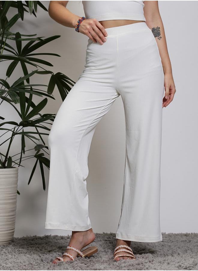 سيرا - بنطال بأرجل واسعة وخصر مطاطي - Image 1