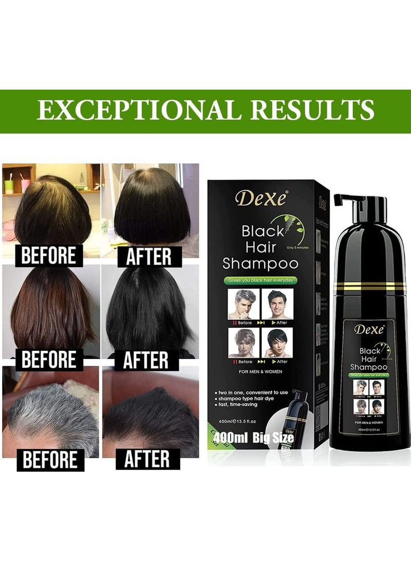 Dexe Black Hair Shampoo 400ml  - Image 5
