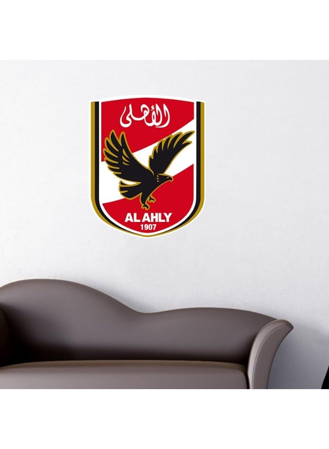 Al Ahly Wooden Wall Plaque (Without Frame) – Lightweight Fan Decor with Easy Adhesive Backing - Image 4
