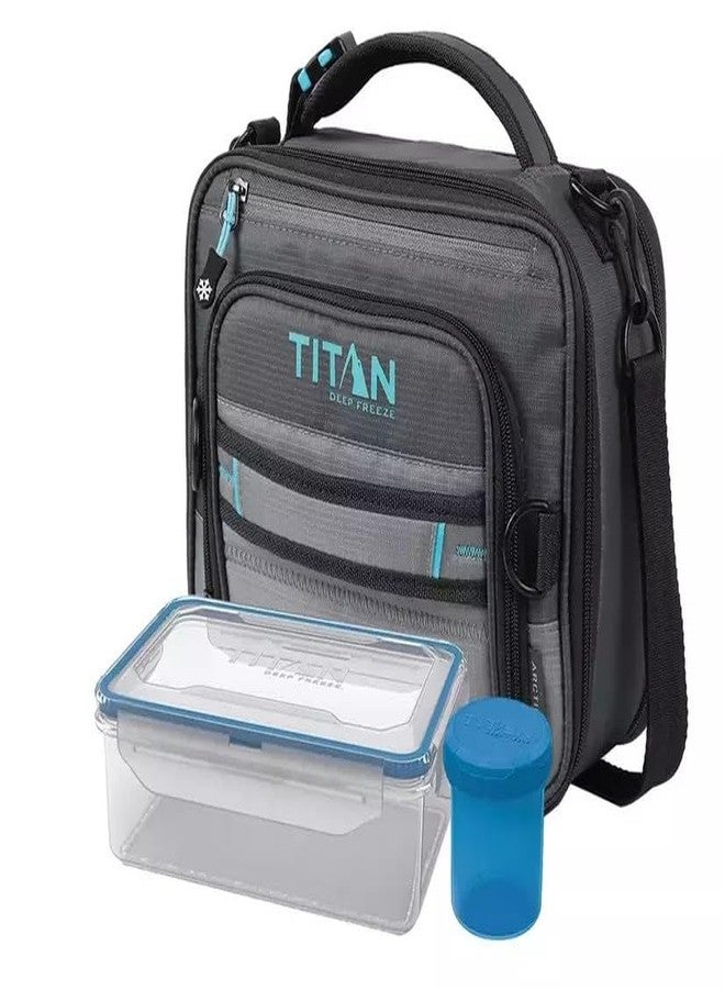 Arctic Zone Titan by Artic Zone Deep Freeze Lunch Bag Grey/Blue - Image 1