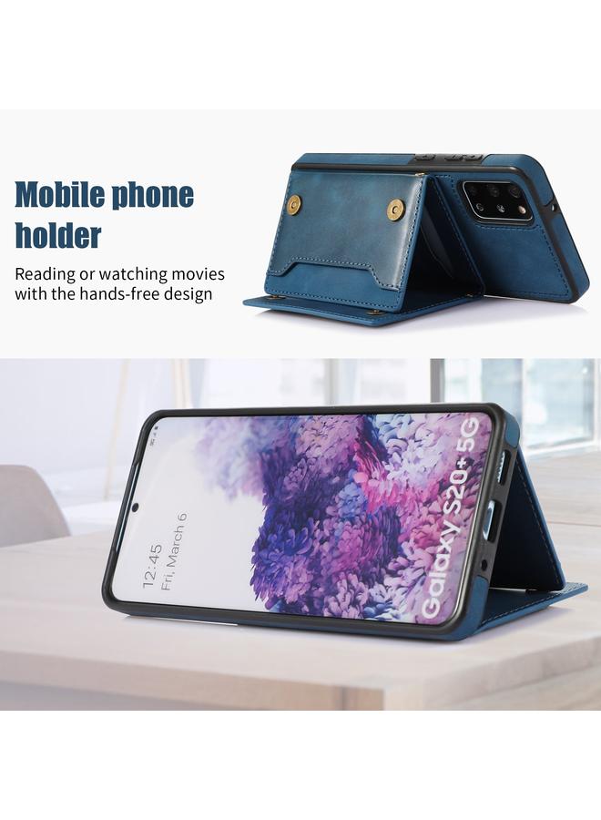 اس-توب جراب لهاتف Samsung Galaxy S20 FE، جراب هاتف جلدي ثلاثي الطي بتقنية RFID مع حبل تعليق - Image 3