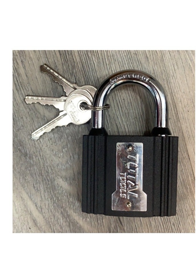 TOTAL Total Iron Padlock 50mm - TLK31501 with Brass Lock Cylinder and Waterproof Cover for Secure Locking  - Image 2