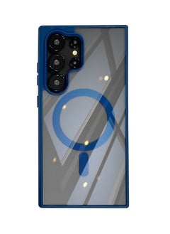Exotic Samsung S24 Ultra Magsafe Transparent with Blue Bumper Case - N52 Stronger Magnets - Shockproof Military-Grade Protection  - Image 2