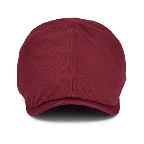 VOBOOM Cotton Flat Cabbie Hat Gatsby Ivy Irish Hunting Newsboy Cap (Burgundy) - Image 2