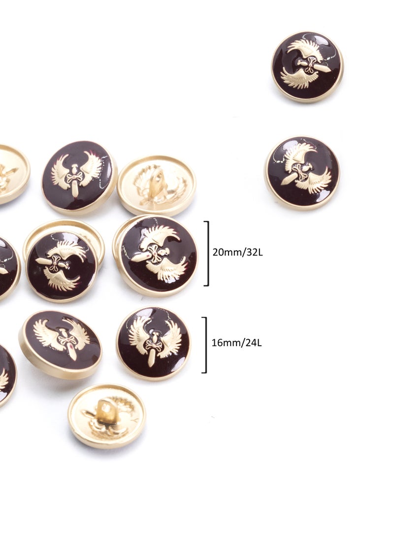 Sewing Metal Button, 18 Pieces 16mm 20mm - Image 2