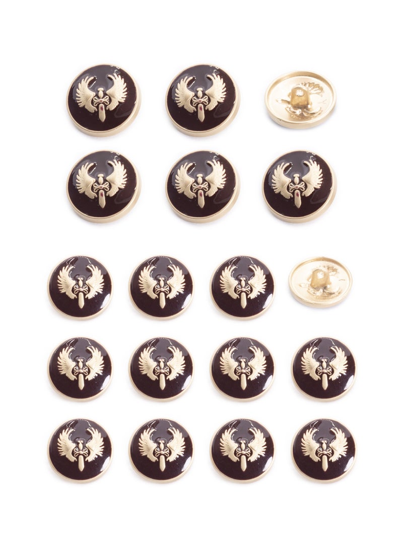 Sewing Metal Button, 18 Pieces 16mm 20mm - Image 3