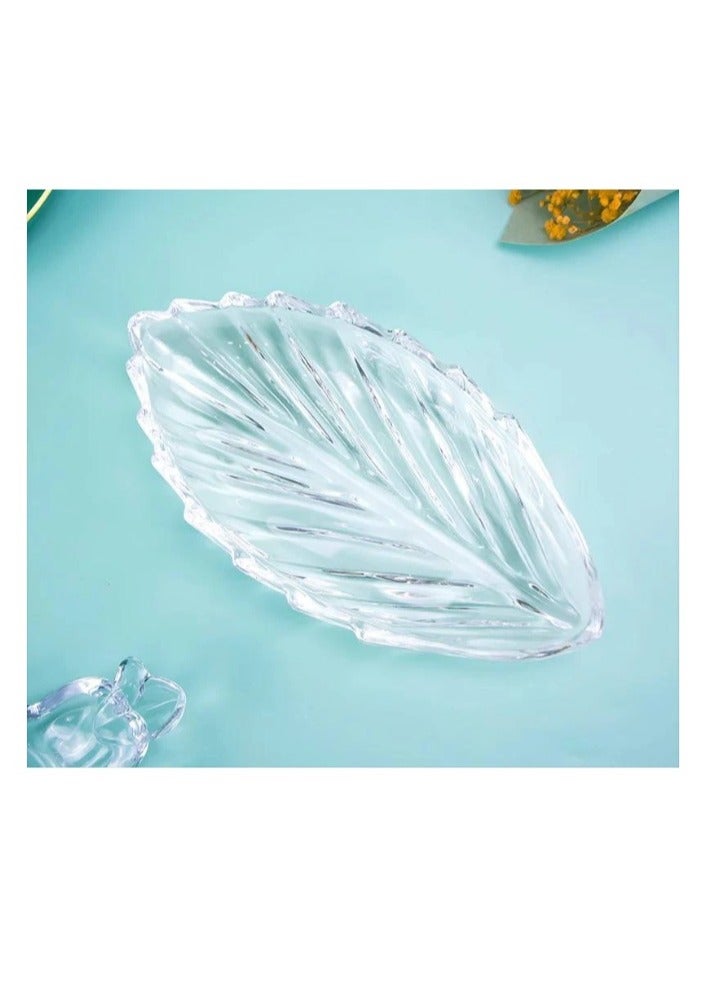 Leaf Shaped Serving Dish Nibbles Snack plate - Image 1