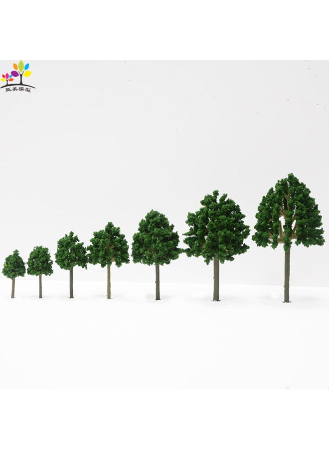 Source Building Sand Table Model Tree Handmade Miniature Landscape Scene Small Tree Plastic Ring Art Landscaping Tree Green Plant-Color:4cm A Tree  - Image 1
