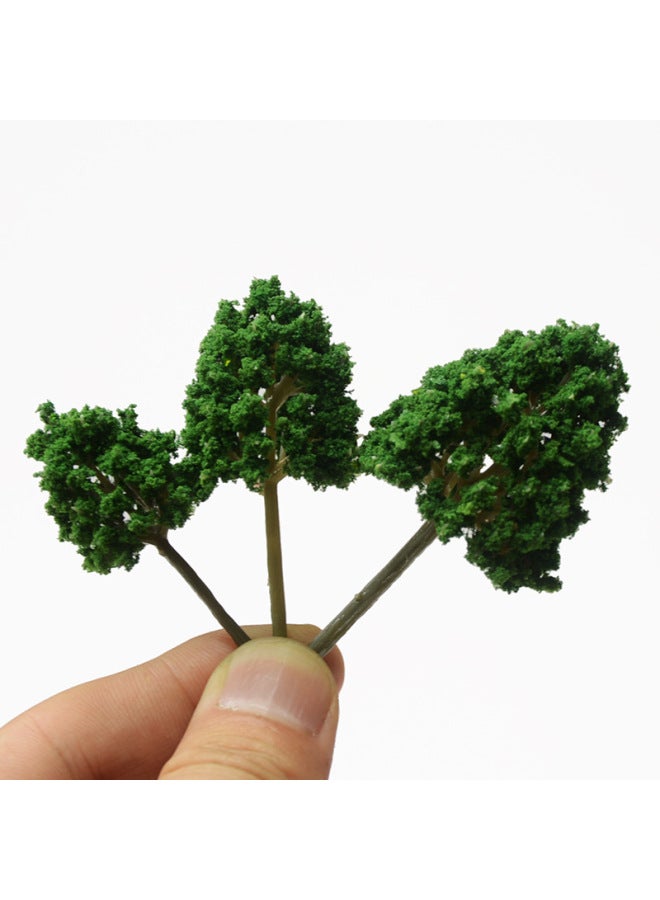 Source Building Sand Table Model Tree Handmade Miniature Landscape Scene Small Tree Plastic Ring Art Landscaping Tree Green Plant-Color:4cm A Tree  - Image 4