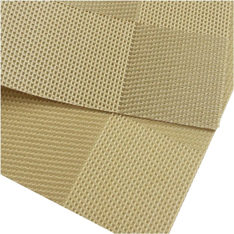 Panda Palm مفارش طاولة من BECHEN من الفينيل بنسيج تويل، مقاومة للحرارة، قابلة للغسل، لطاولة المطبخ، مجموعة من 6 (ذهبي) - Image 5