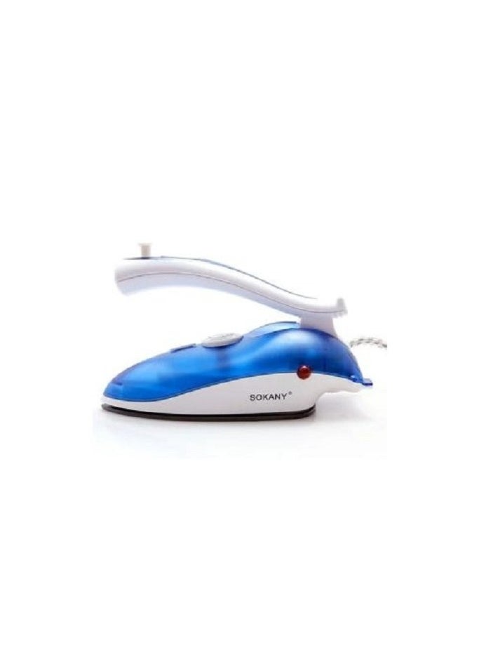 sokany - Foldable Travel Steam Iron - 1000 W / Blue (PL-368A) - Image 1