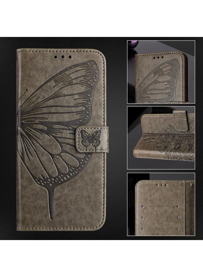 S-TOP Case For Realme 12+ Global/Narzo 70 Pro India Embossed Butterfly Leather Phone Case - Image 5