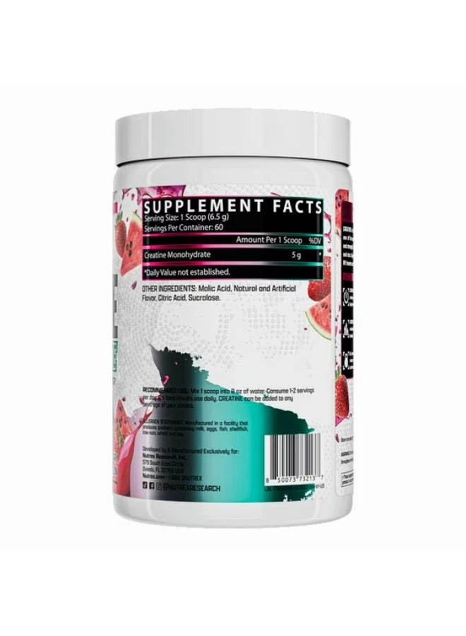 Nutrex Research Creatine Monohydrate Pure & Micronized Strength and Performance Powder - 5g Creatine, Easy to Mix - 60 Servings, Strawberry Watermelon - Image 3