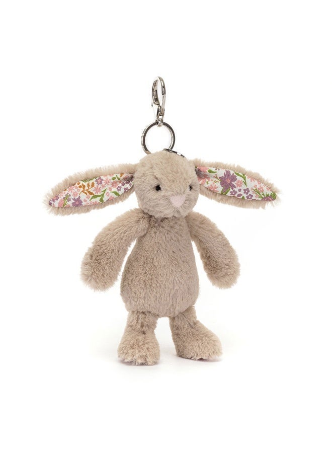 Jellycat سحر الأرنب الفضي الخجول - سلسلة مفاتيح أرنب قطنية ناعمة مع مشبك، إكسسوار لطيف للحقائب، والحقائب المدرسية، والهدايا - Image 2