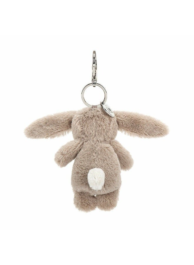 Jellycat سحر الأرنب الفضي الخجول - سلسلة مفاتيح أرنب قطنية ناعمة مع مشبك، إكسسوار لطيف للحقائب، والحقائب المدرسية، والهدايا - Image 3