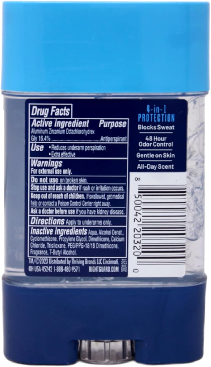 Right Guard Sport Clear Gel Antiperspirant for Men, Fresh Scent, 3 Ounce (Pack of 6) - Image 3