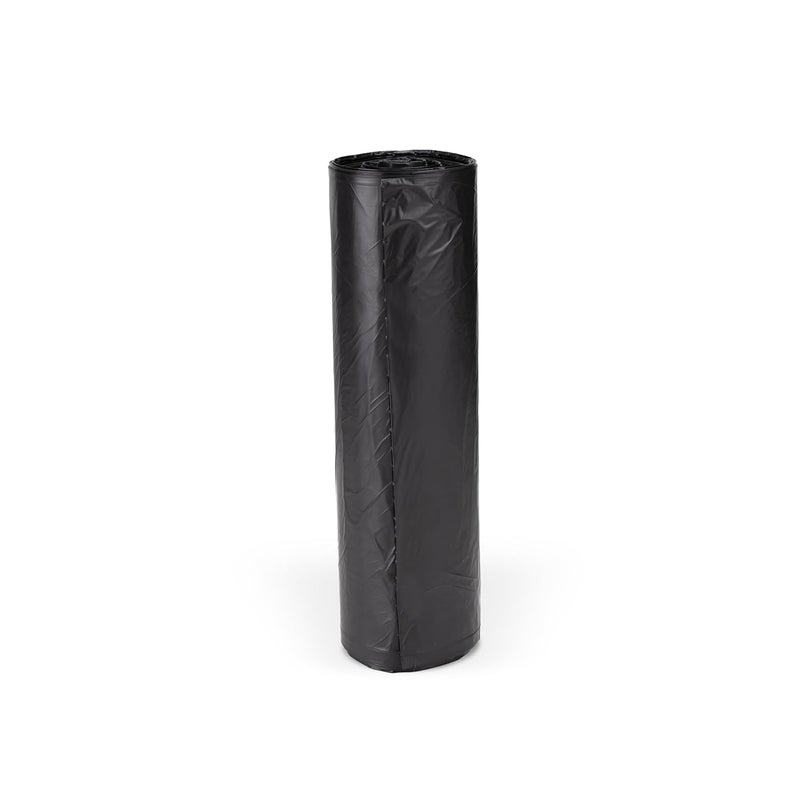Inteplast 12-16 Gal, Trash Can Liners - 6 Mic Thickness, Black Color - 1,000 Bags - Image 2