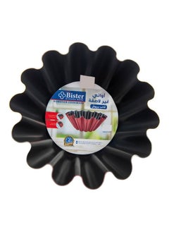 Bister Stripy Classy Pudding Mold (Brioch) Aluminium Layered with Tefloan Coating, 18cm Drak Red Color  - Image 3
